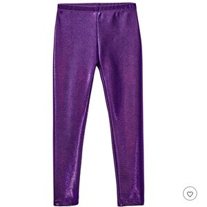 Shimmering Purple Kids Leggings